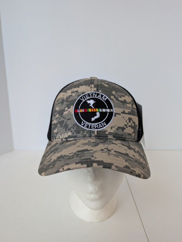 Vietnam Veteran Digital Mesh Camo Hat made in usa