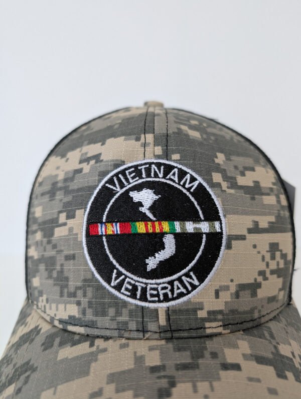 Digital Camo Mesh Vietnam Vet hat mad in USA