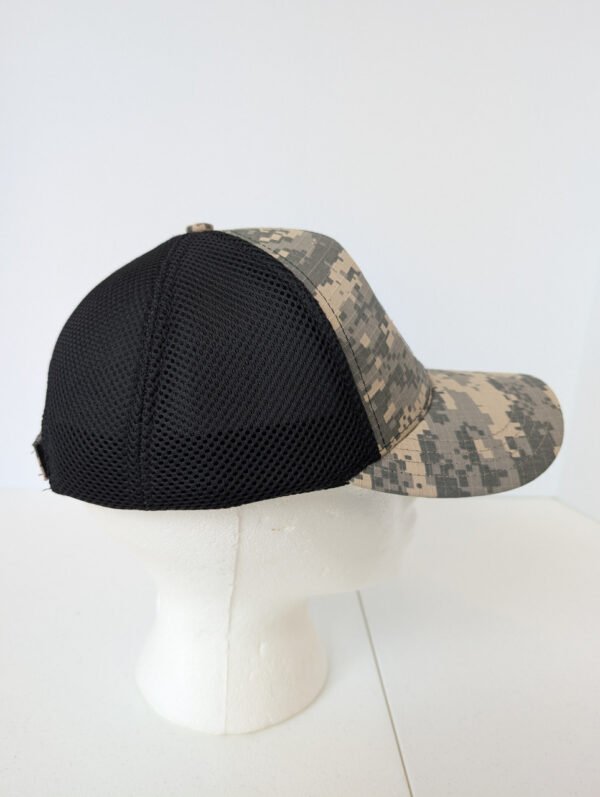 side of Vietnam Veteran Hat with mesh and digital camo Made in the USA