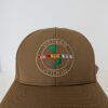 Vietnam Veteran hat with beautiful stitching. Coyote brown style structured hat Made in USA