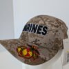 Marine Corps visible on the visor from the front and side made in usa
