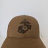 Marine Corps Logo hat coyote brown Made in the USA