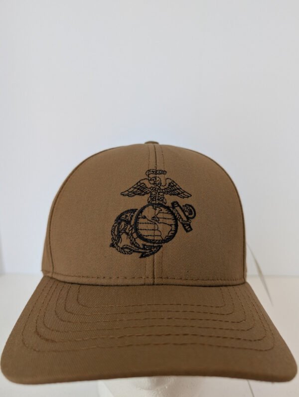 Marine Corps Logo hat coyote brown Made in the USA
