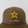 U.S. Army Yellow Star Coyote Brown hat made in usa
