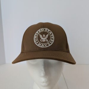 United States Navy Logo hat Coyote brown Made in USA