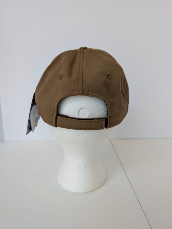 Velcro strap for the perfect fit. Navy Hat made in USA