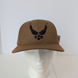 United States Air Force Logo hat Coyote brown Made in USA