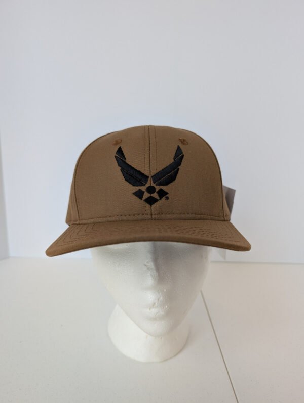 United States Air Force Logo hat Coyote brown Made in USA