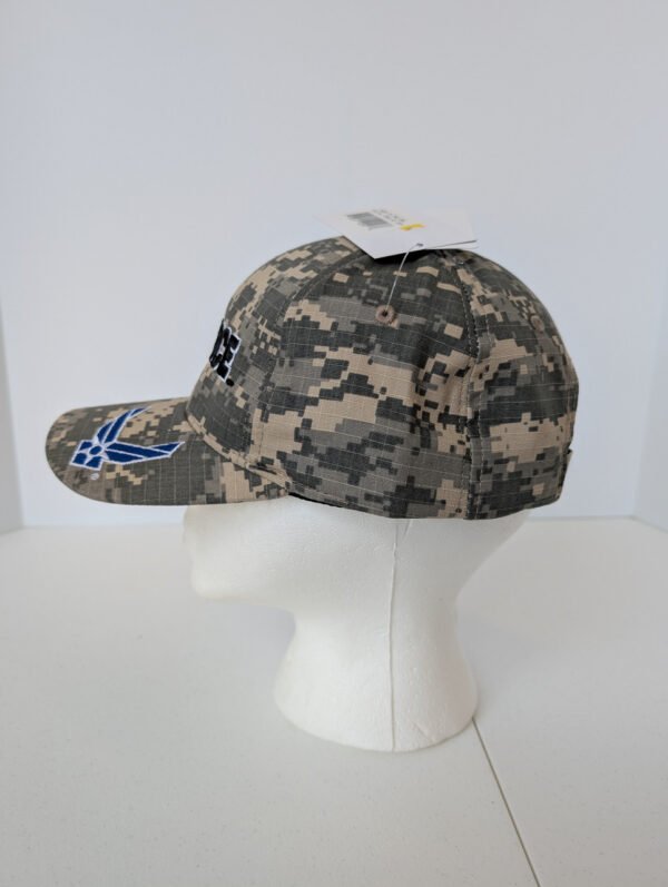 Left side of hat Air Force digital camo