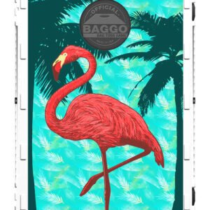 Pink Flamingo Cornhole Set Made in USA by Baggo