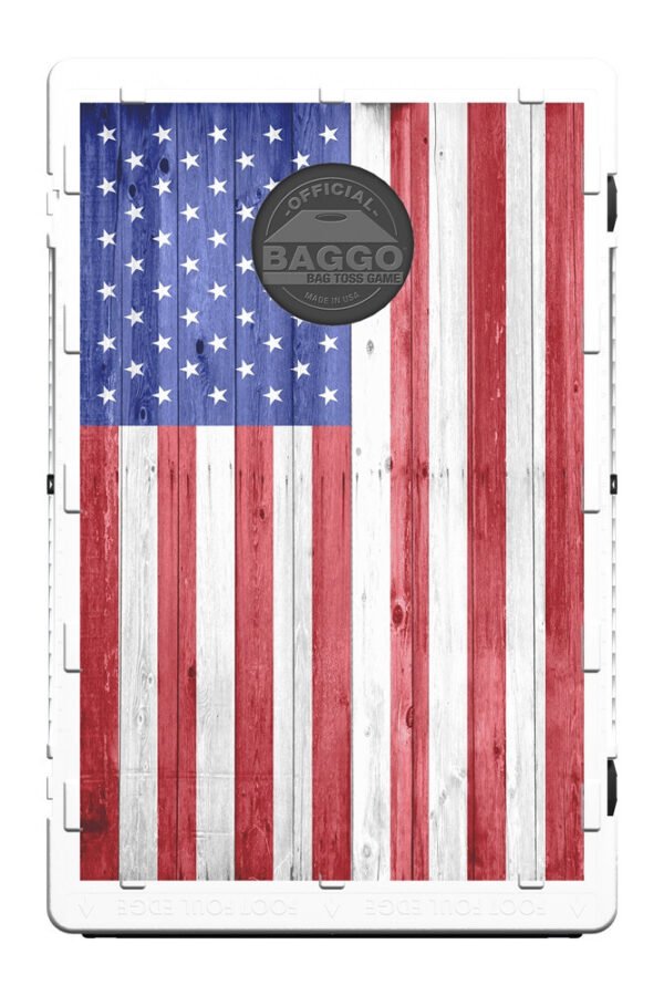 American Flag Wood Grain Design Insert for Baggo game boards. Made in the USA