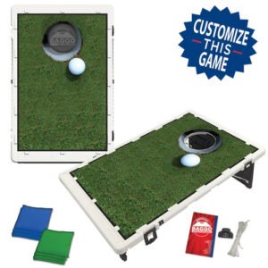 Golf Hole in One design Portable Cornhole Set Made in USA